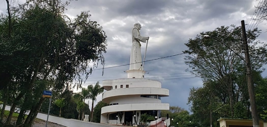 Monumento Frei Bruno em Joaçaba será revitalizado/Foto: Maythe Novak- TV Bom Dia SC