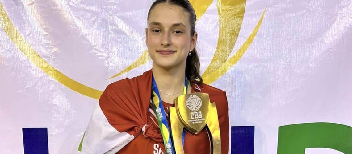 Atleta formada pela AJOV de Joaçaba é campeã do Brasileiro de Seleções Sub-16