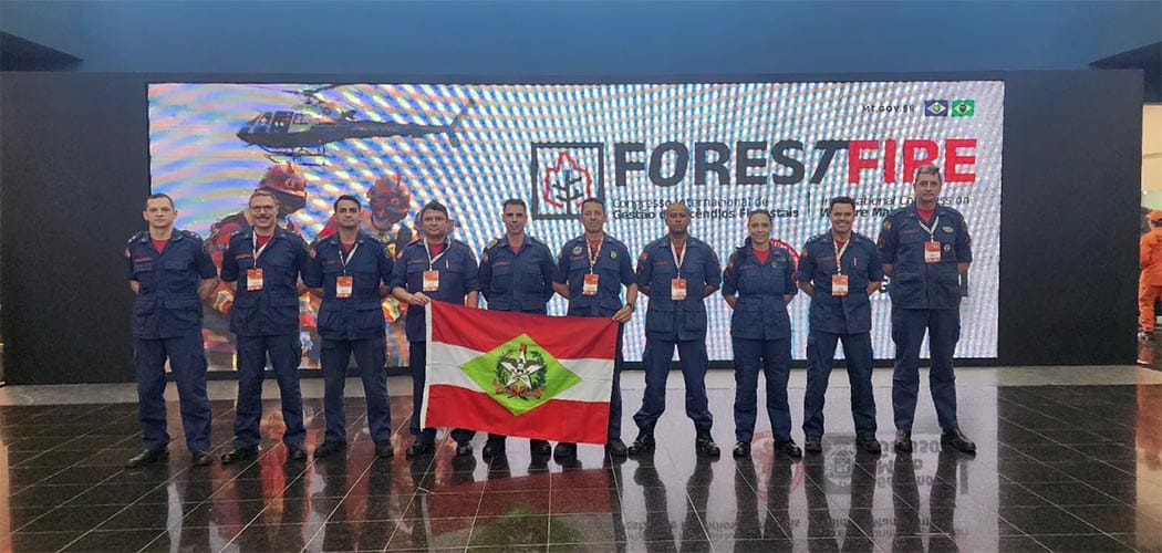 CBMSC participa de Congresso Internacional sobre Gestão de Incêndios Florestais no Mato Grosso