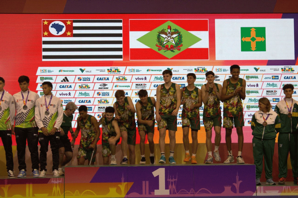 SC conquista 3 títulos e um vice-campeonato nos Jogos da Juventude em Brasília