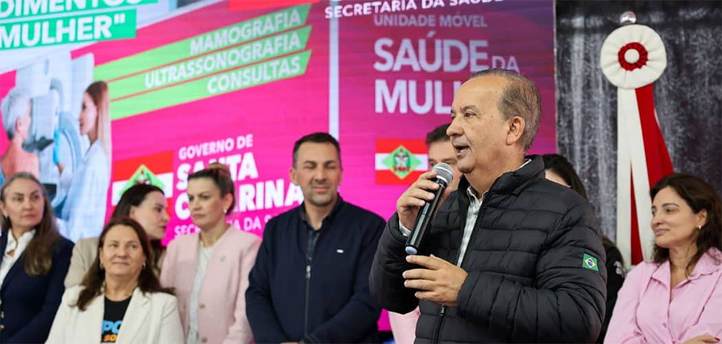 Governador Jorginho Mello lança carreta da Saúde da Mulher em Dionísio Cerqueira