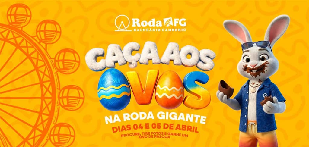 Caça aos Ovos: Roda FG promove aventura de Páscoa com brindes em Balneário Camboriú