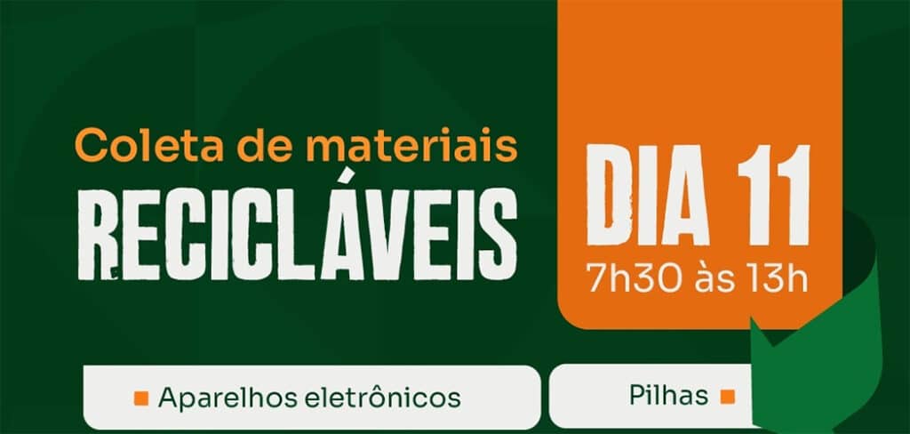 Prefeitura de Joaçaba realiza campanha de coleta de materiais recicláveis no próximo sábado (11)