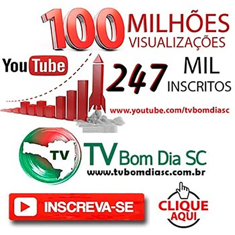 TV Bom Dia SC celebra 100 milhões de visualizações no YouTube e consolida protagonismo na comunicação digital em SC