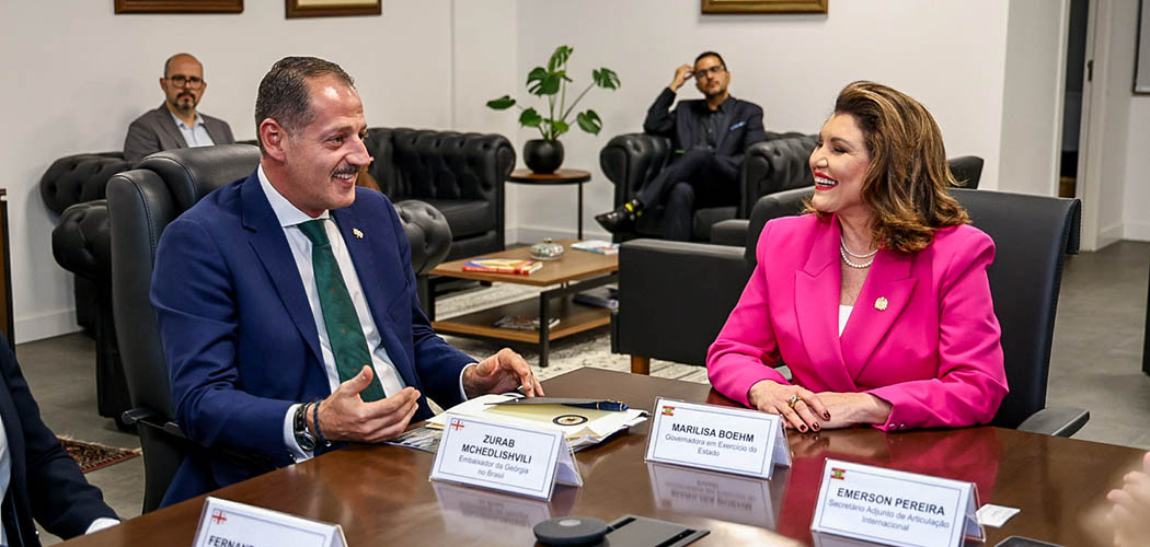 Governadora em exercício recebe embaixador da Geórgia e trata de investimentos para Santa Catarina