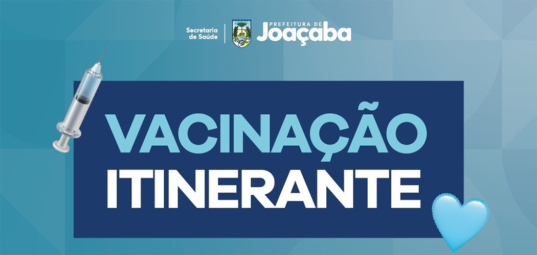 Vacinação Itinerante estará no bairro Santa Tereza no dia 26 de setembro em Joaçaba