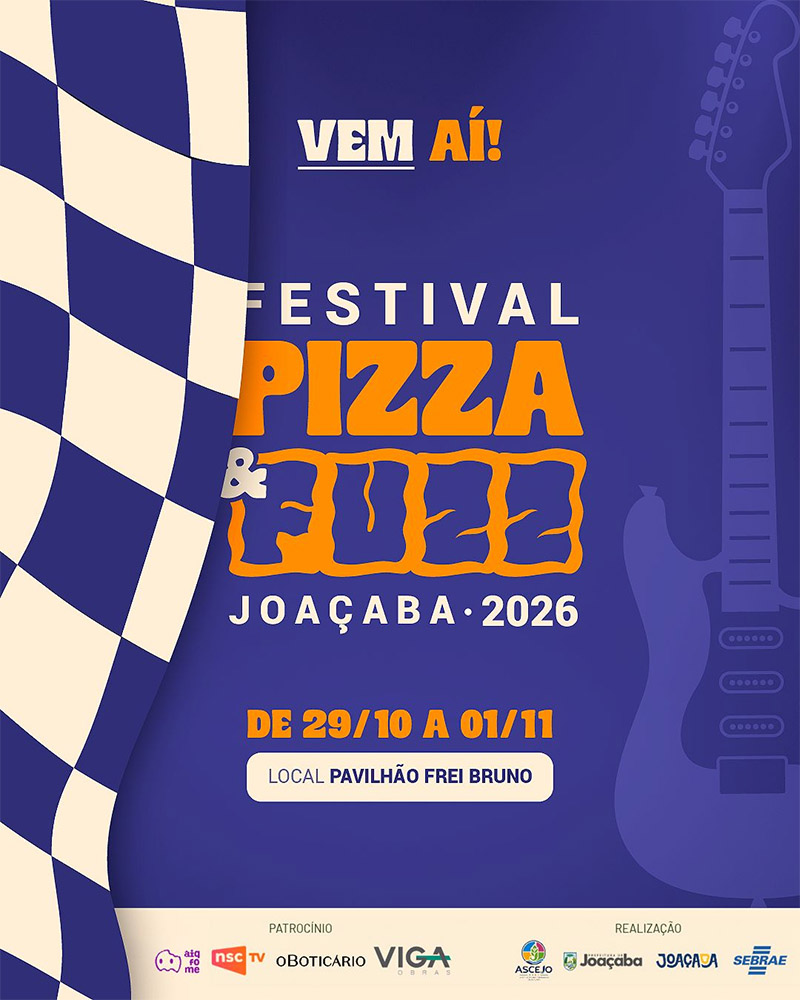 2º Pizza e Fuzz começa nesta quinta-feira (29) em Joaçaba com gastronomia, cerveja artesanal e rock
