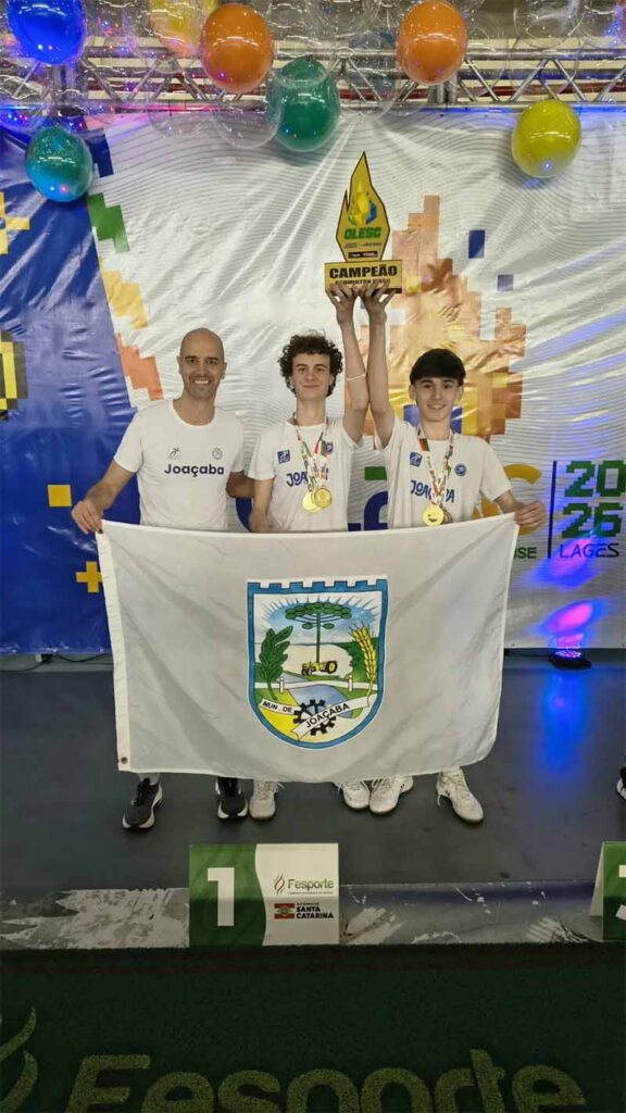 Joaçaba conquista o tricampeonato geral masculino de badminton na Olesc