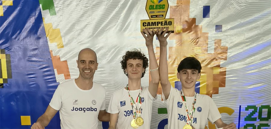 Joaçaba conquista o tricampeonato geral masculino de badminton na Olesc